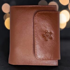 Bharasa Cow Leather Yumna Wallet Brown