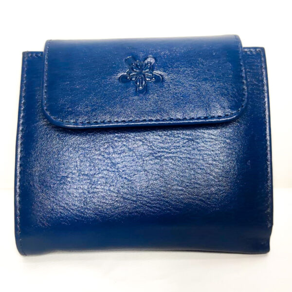 Bharasa Cow Leather Yumna Wallet Blue