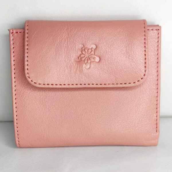 Bharasa Cow Leather Yumna Wallet Pink