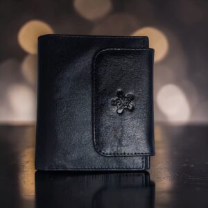 Bharasa Cow Leather Yumna Wallet Black