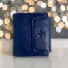 Bharasa Cow Leather Yumna Wallet Blue